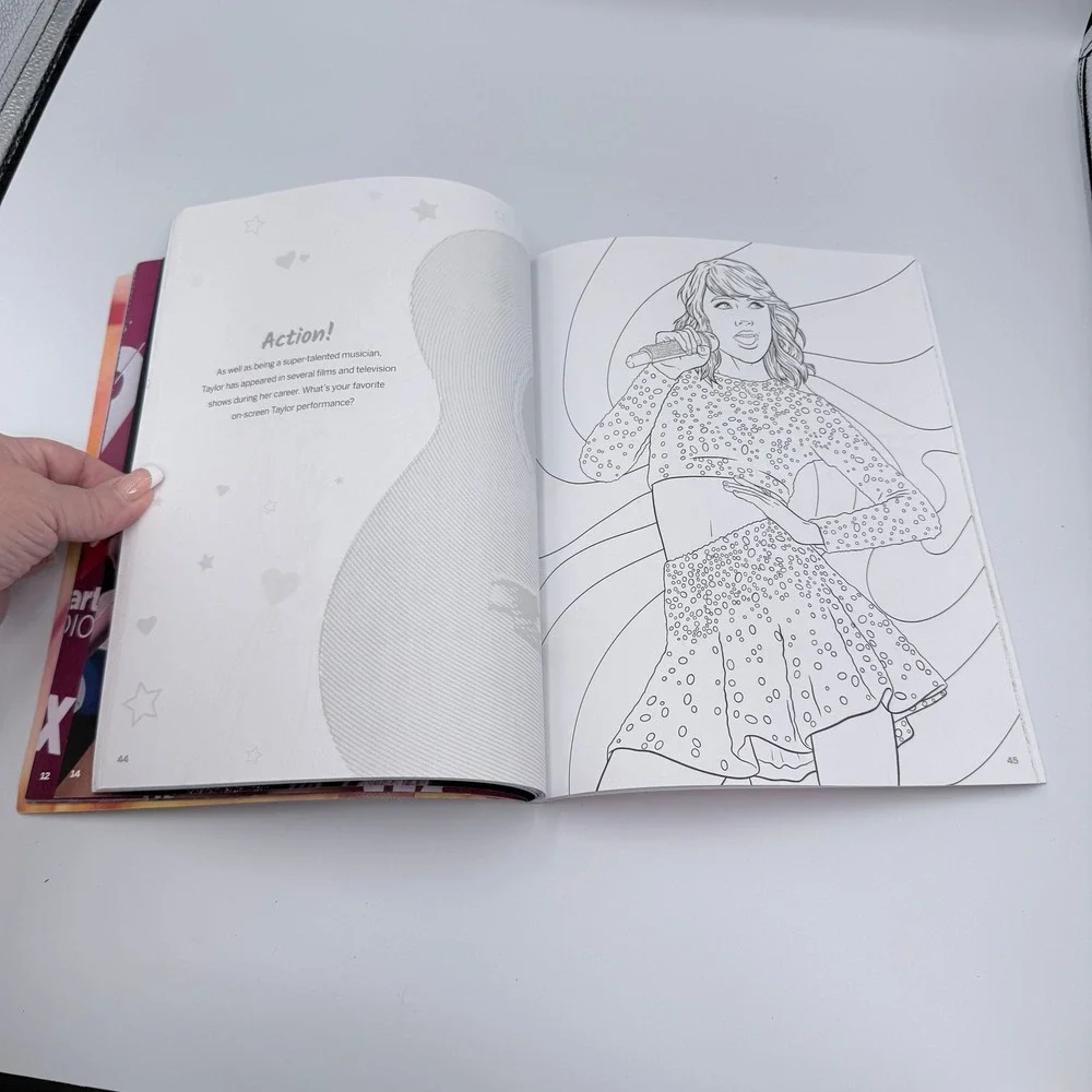 Taylor Swift Fan Book Lot Coloring Activity Book & Unofficial Fan Journal